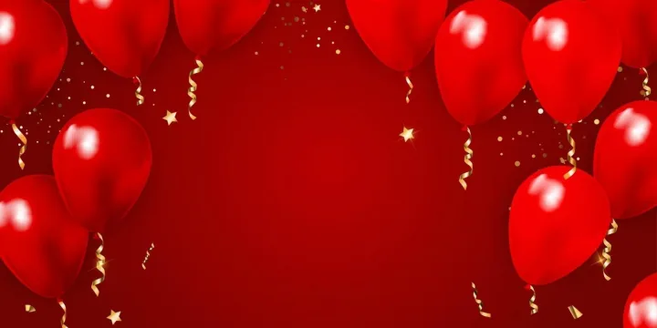 abstract-background-with-realistic-red-balloons-confetti-free-vector