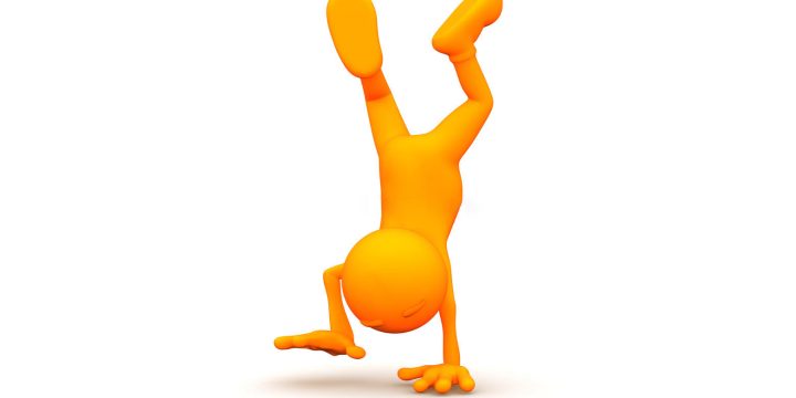d-guy-walking-your-hands-extensive-series-orange-man-variety-props-all-kinds-poses-good-uses-where-70908790